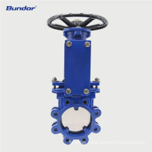 Bundor metal PN16 ductile iron knife gate valve price list